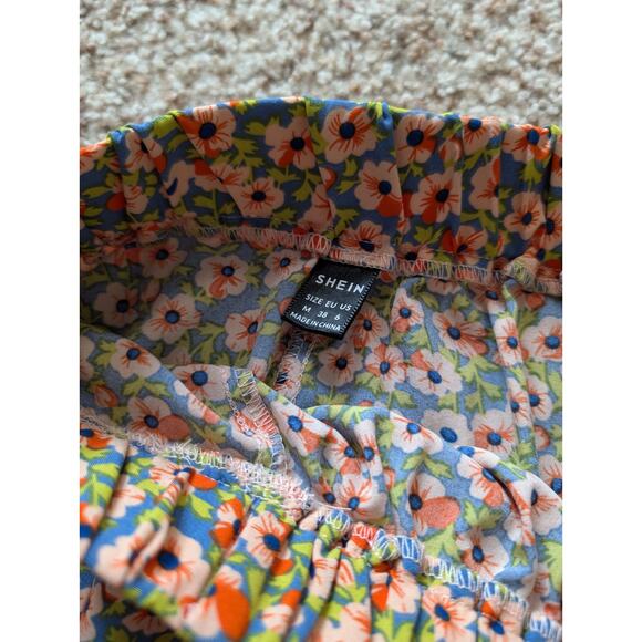 SHIEN women's long skirt, floral print, flowy & fun; Medium - Picture 5 of 7